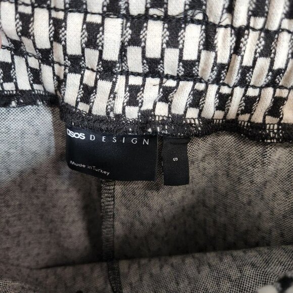 ASOS DESIGN‎ skinny smart jacquard sweatpants in monochrome Size Small - Picture 5 of 8